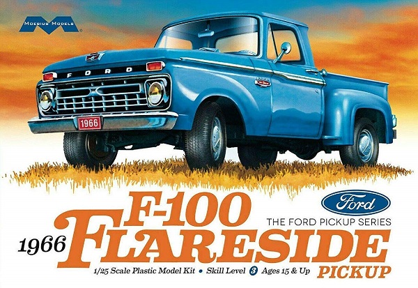 Moebius 1232 1966 Ford F 100 Flareside Pickup 125 Plastic Model Kit